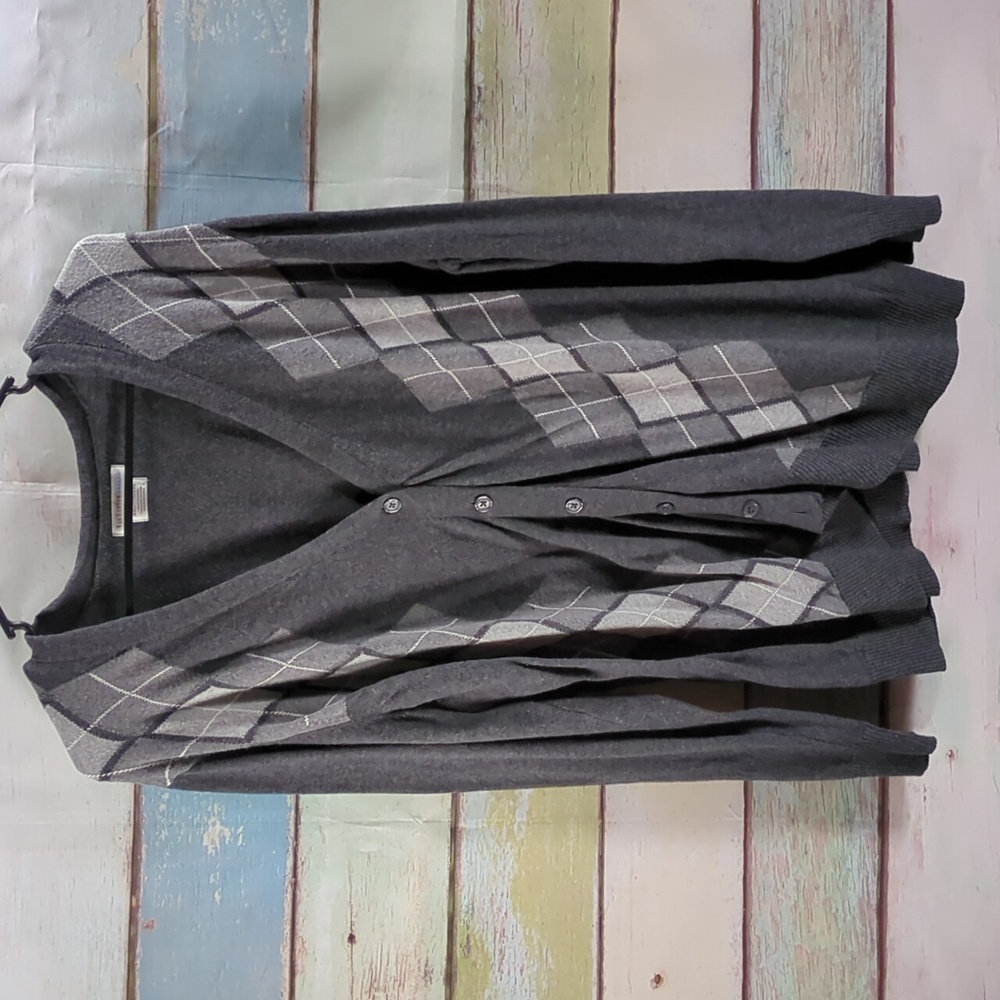 Van Heusen Argyle Cardigan Sweater